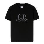 CP COMPANY UNDERSIXTEEN - Tee shirt noir avec logo 