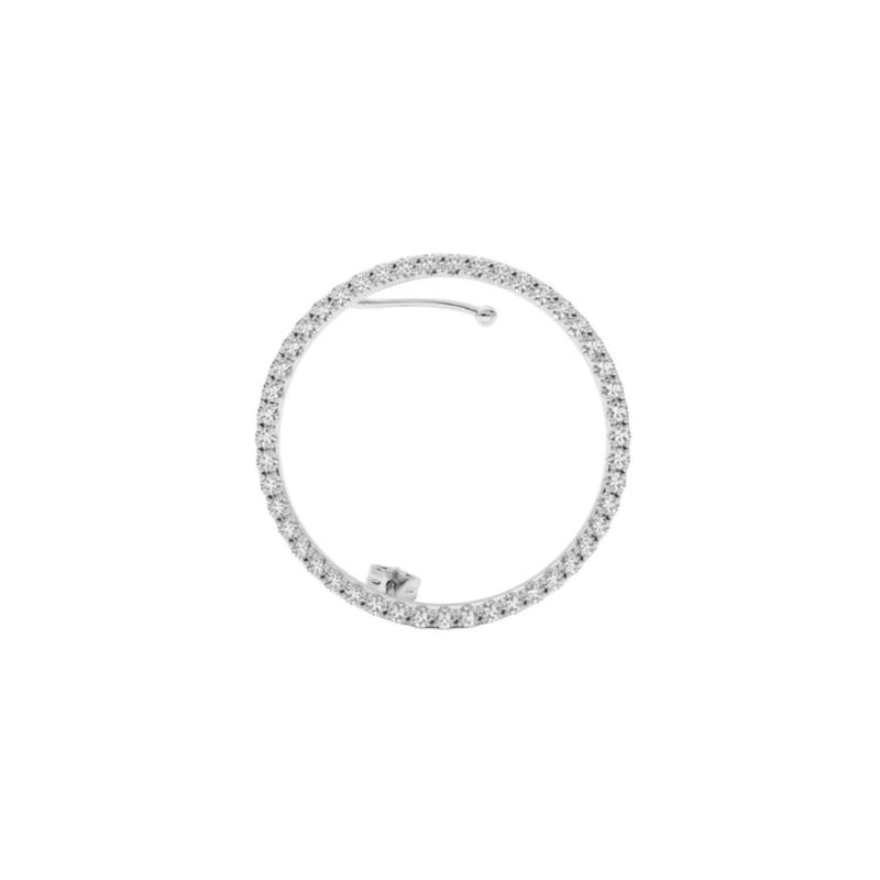 BILLION AVENUE - Bouton d'oreille Kay diamond argent droite