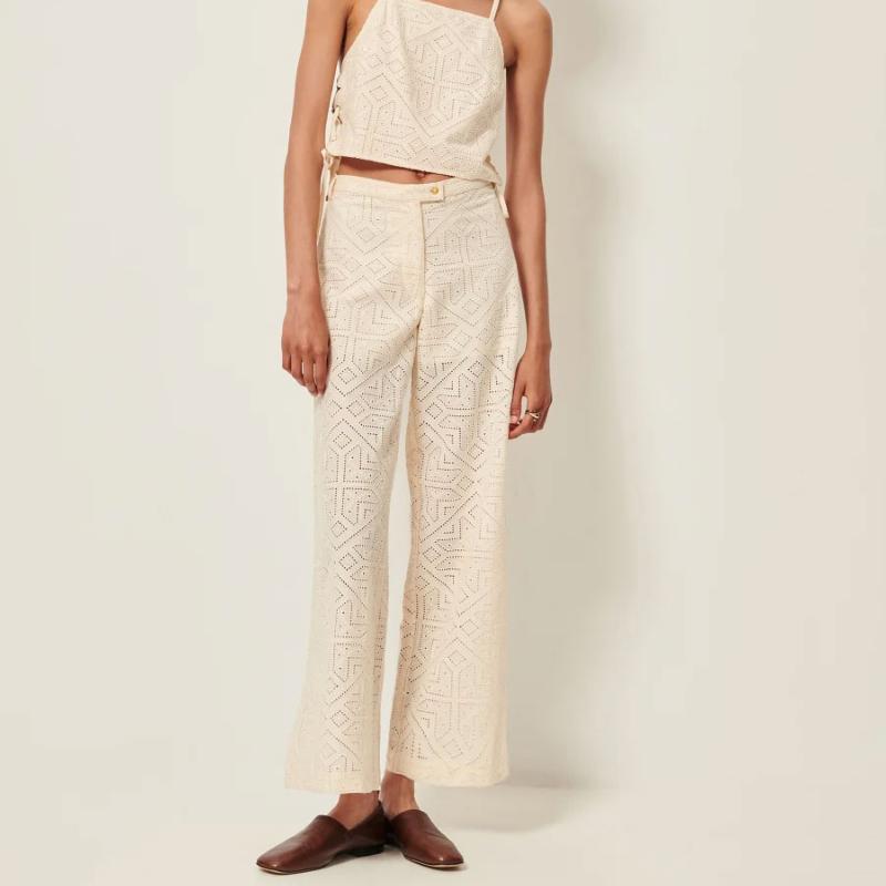 SESSUN - Pantalon Allindy fleur de sel - SOLDES 