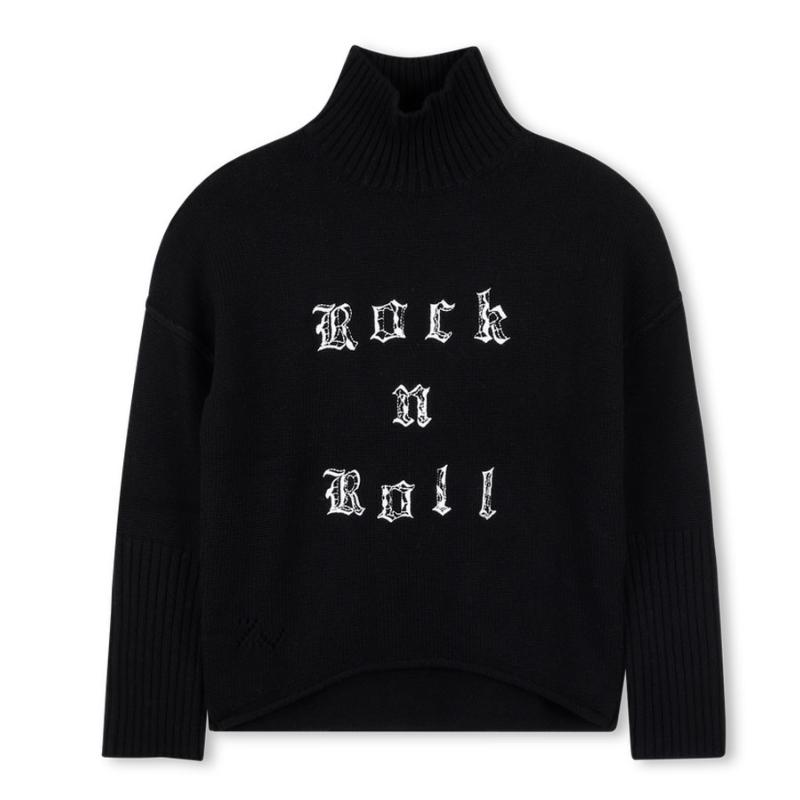 ZADIG & VOLTAIRE - Pull col montant noir