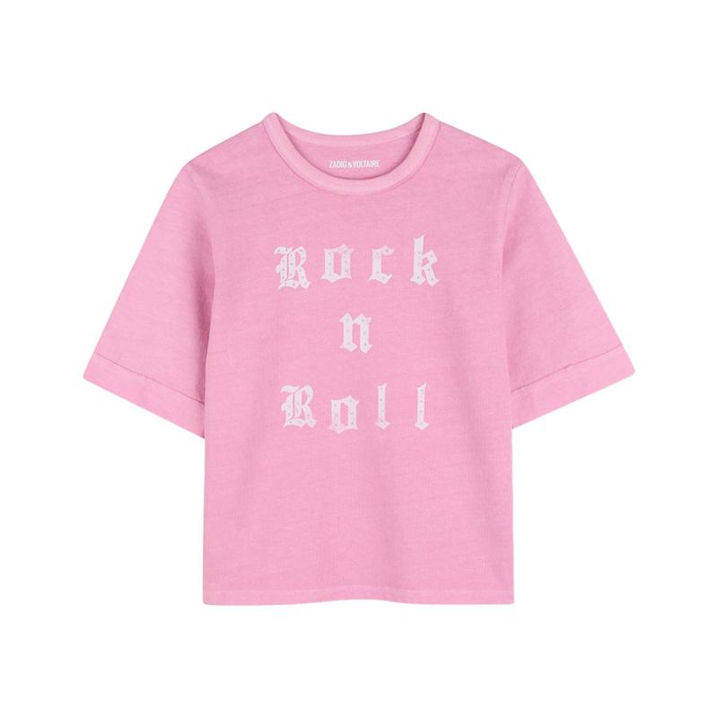 ZADIG & VOLTAIRE - Tee shirt rose - SOLDES 