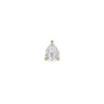 BILLION AVENUE - Boucle d'oreille Pear diamond gold 