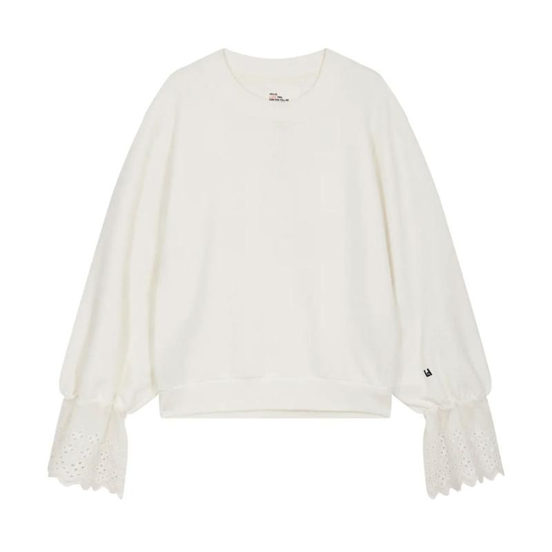 LEON & HARPER - Sweat Sweet  plain blanc