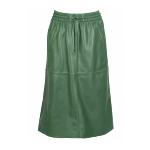 OAKWOOD - Jupe en cuir vert Bamba