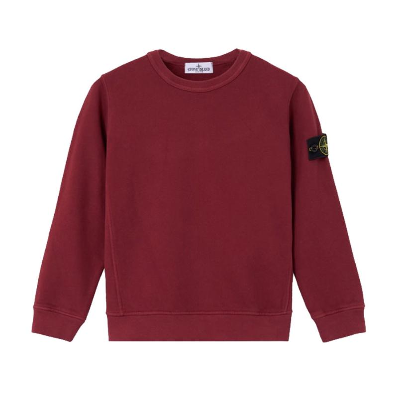 STONE ISLAND JUNIOR - Sweat compass bordeaux - Nouveauté 