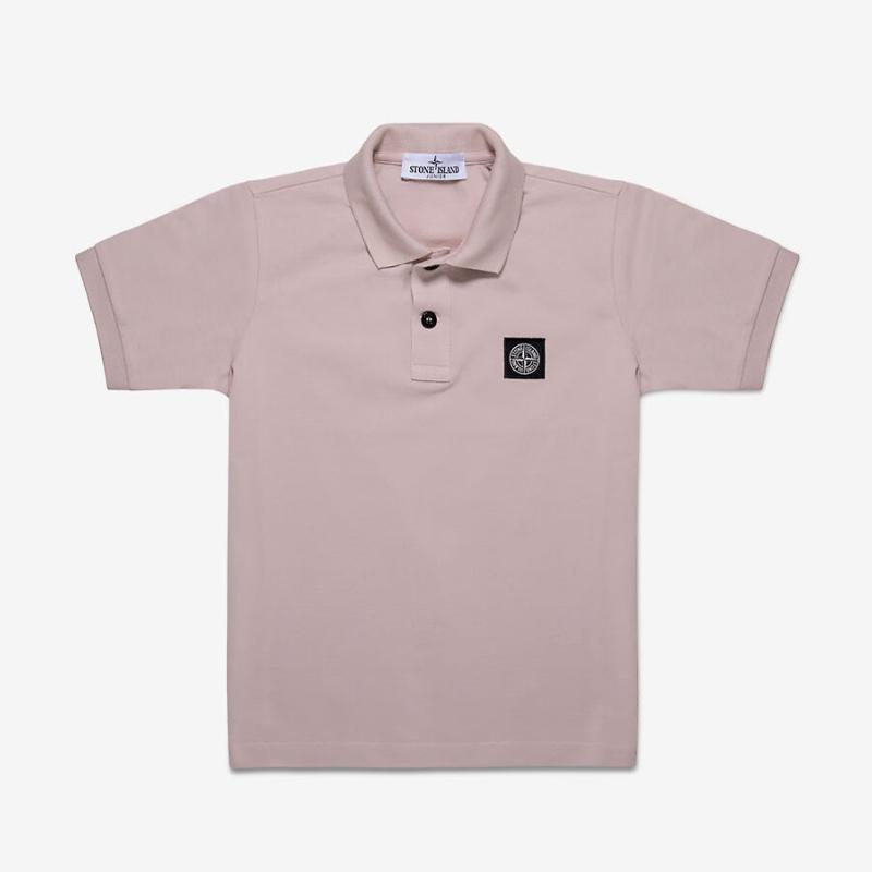 stone Island - Polo manches courtes rose pale 