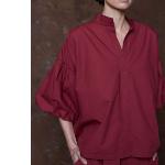 IS COMING - Blouse manches ballons cerise 