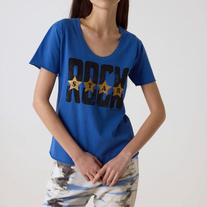 LEON & HARPER - Tee shirt  Tizia Stars bleu
