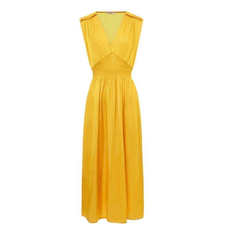 SESSUN - Robe longue jaune Lavinia 