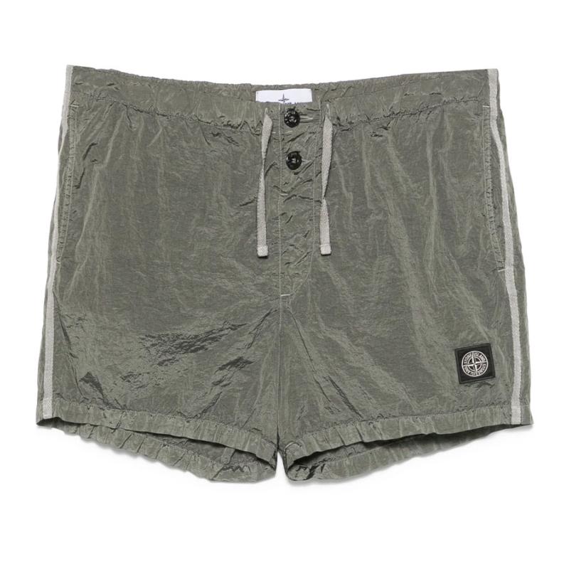 STONE ISLAND - Short de bain kaki