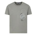 STONE ISLAND - Tee shirt logo imprimé 