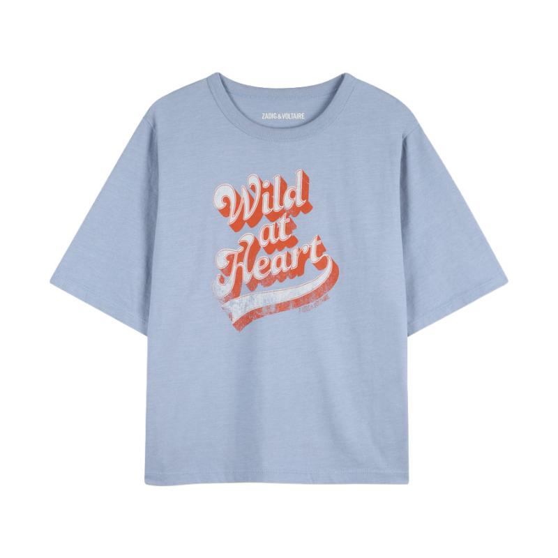 ZADIG & VOLTAIRE - Tee shirt bleu - SOLDES 