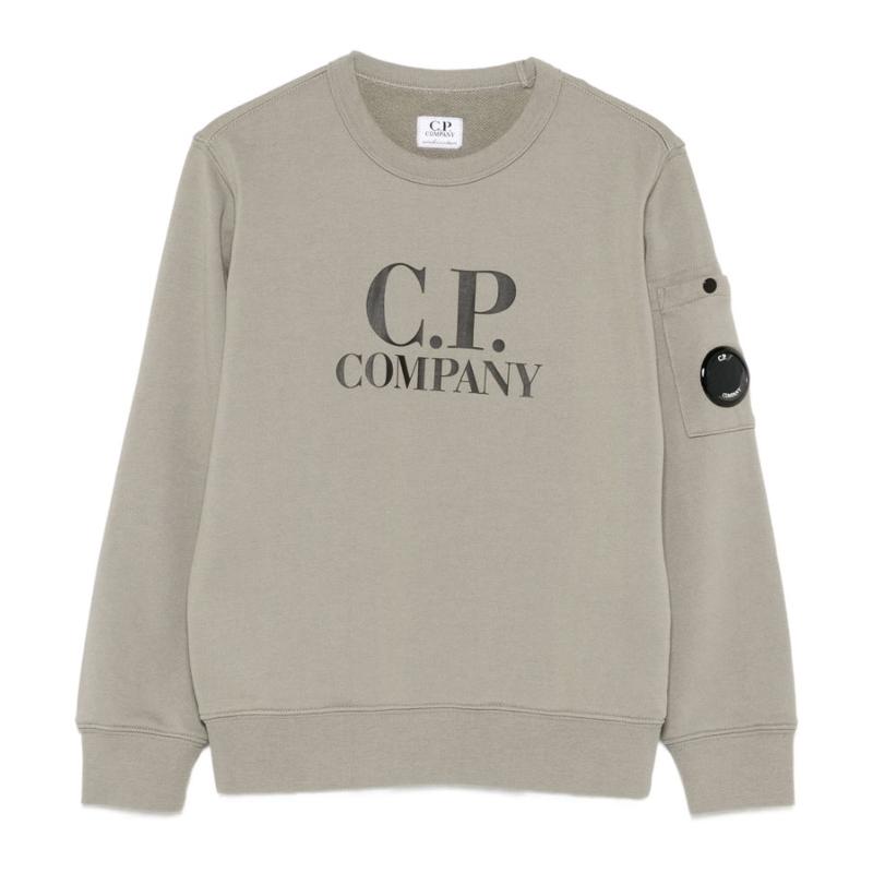 CP COMPANY UNDERSIXTEEN - Sweat taupe avec logo - Nouveauté