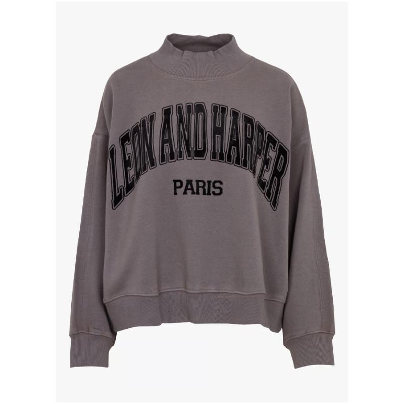 LEON & HARPER - Sweat Stefi gris