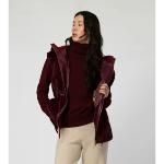 MAX & MOI - Veste en fausse fourrure bordeaux Valora 