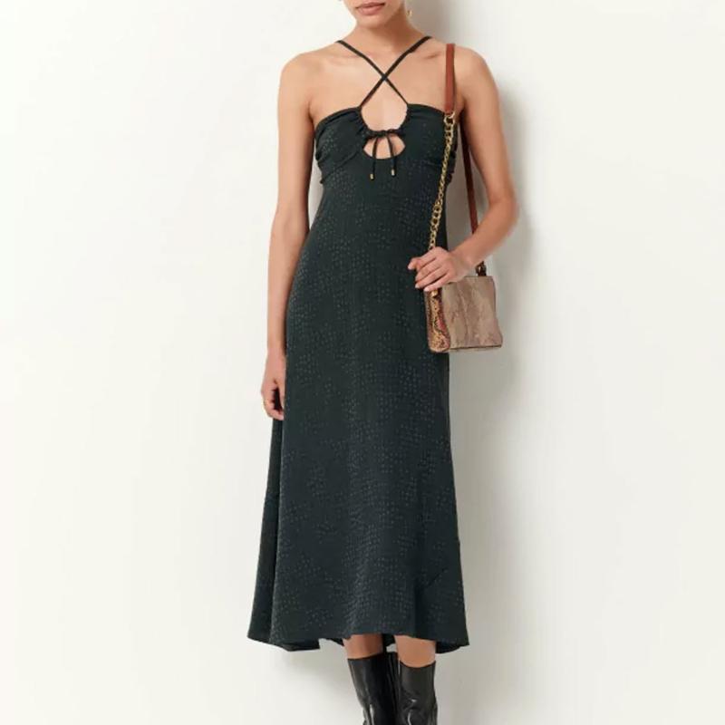 SESSUN - Robe longue à bretelles croisées Alina 