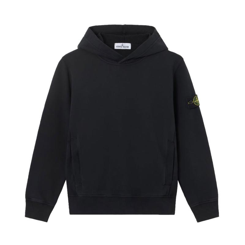 STONE ISLAND - Hoodie noir - Nouveauté 