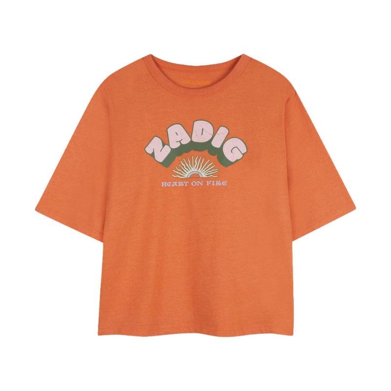 ZADIG & VOLTAIRE - Tee shirt orange - SOLDES 