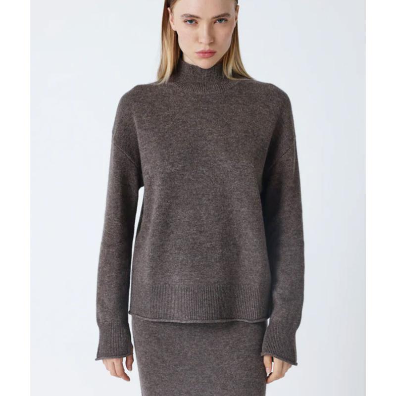 ABOSLUT CASHMERE - Pull taupe Zola 