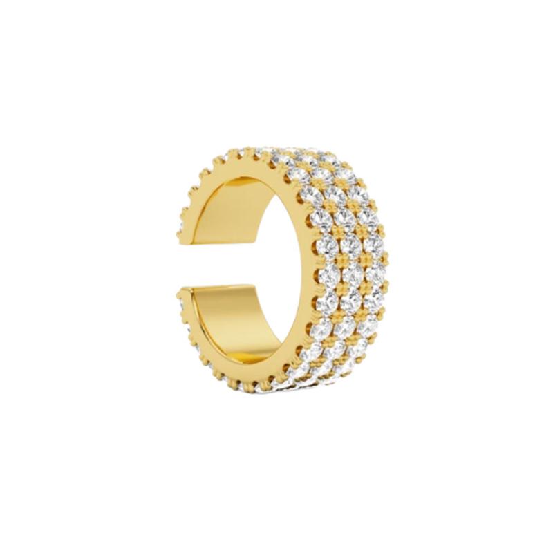 BILLION AVENUE - Bague d'oreille Flat diamong gold 