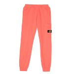 STONE ISLAND JUNIOR - Pantalon en molleton corail