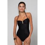 BELIZA - Maillot une pièce Ivoire noir 