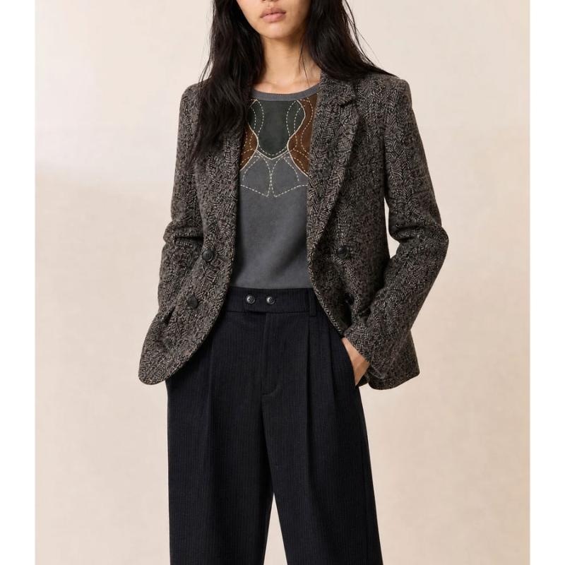 LEON & HARPER - Veste en chevron Verena 