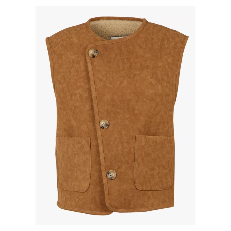 LEON & HARPER - Veste Vas en fausse sherpa 