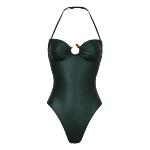BELIZA - Maillot une pièce Shaara émeraude 