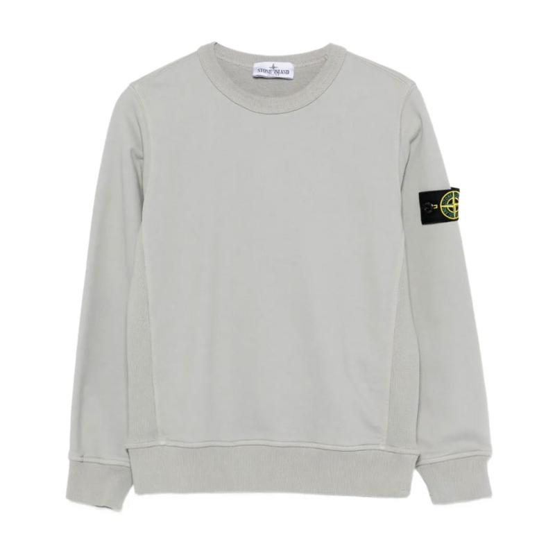 STONE ISLAND JUNIOR - Sweat gris clair - Nouveauté 