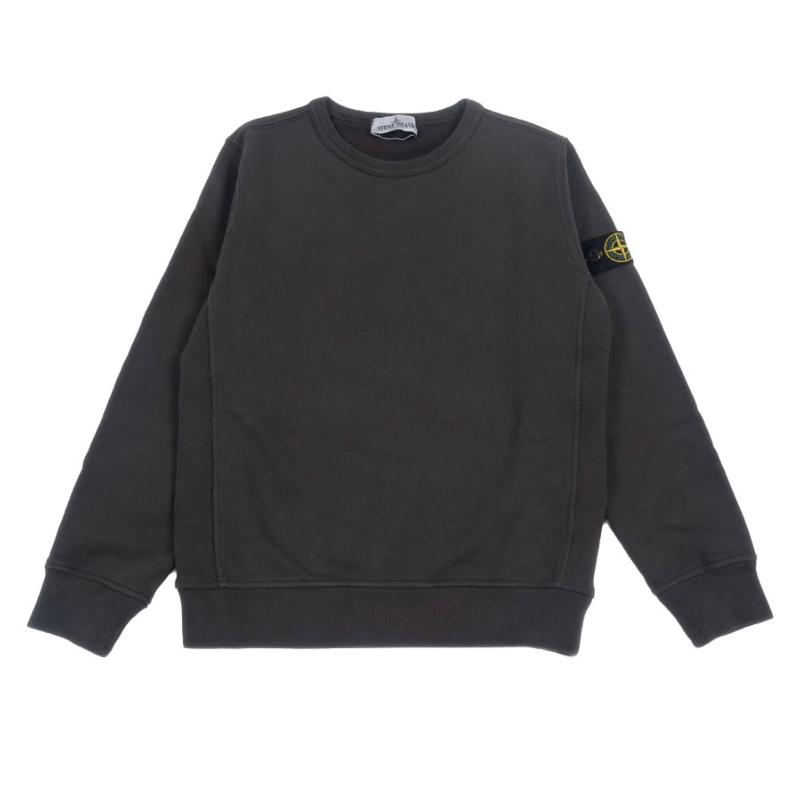 STONE ISLAND JUNIOR - Sweat compass anthracite - Nouveauté 