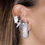 BILLION AVENUE - Boucle d'oreille Bulb diamond silver