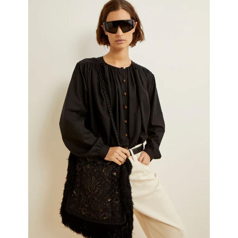 LAURENCE BRAS - Blouse Calumet noire  - Prix doux
