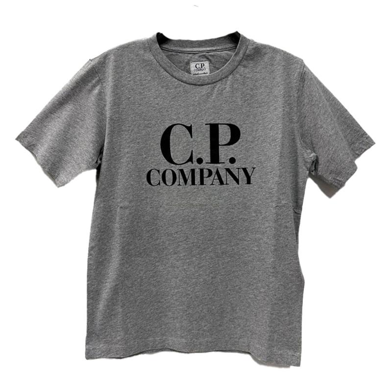 CP COMPANY UNDERSIXTEEN - Tee shirt gris avec logo - Nouveauté 