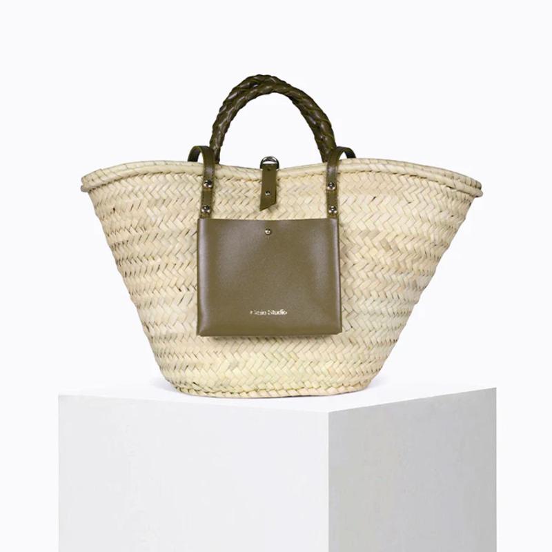 CRAIE STUDIO - Panier de plage Praia kaki