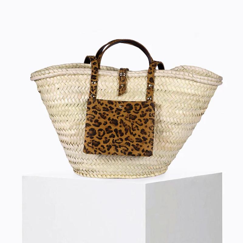 CRAIE STUDIO - Panier de plage moyen léopard 