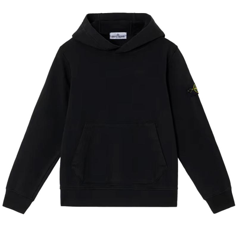 STONE ISLAND - Hoodie noir 