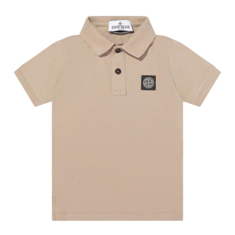 STONE ISLAND - Polo manches courtes sable