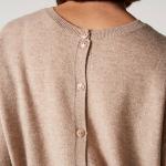 ABSOLUT CASHMERE - Cardigan réversible beige Lisette 