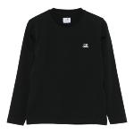 CP COMPANY UNDERSIXTEEN - Tshirt ml noir logo brodé - Nouveauté 