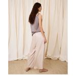 IS COMING - Pantalon large écru