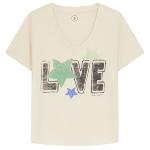 LEON & HARPER - Tee shirt Tizia love ecru 