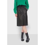OAKWOOD - Jupe en cuir noir Bamba