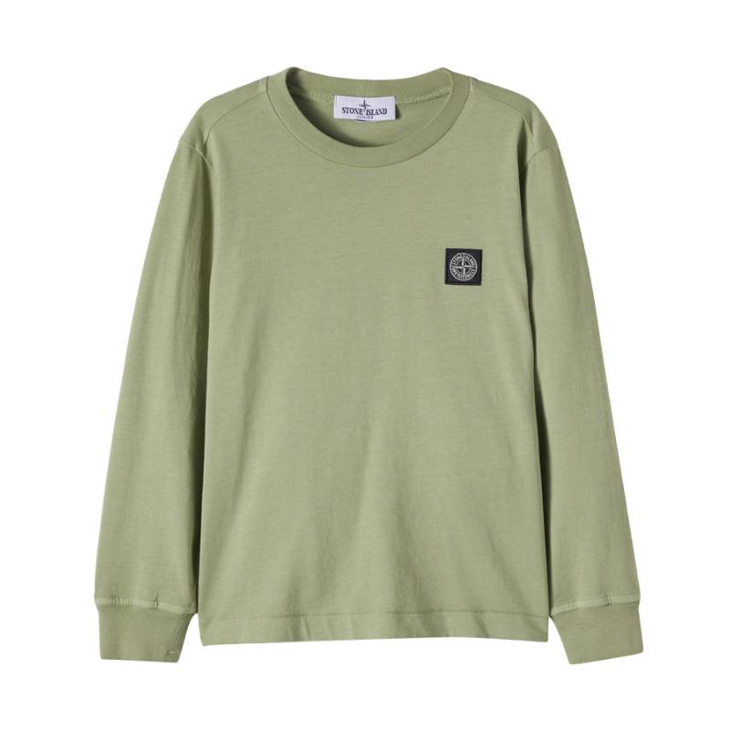 STONE ISLAND JUNIOR - Tee shirt manches longues - Nouveauté 
