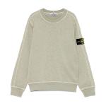 STONE ISLAND JUNIOR - Sweat kaki délavé