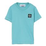 stone island junior - Tshirt logo patch turquoise