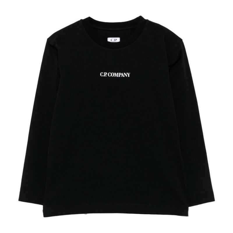 CP COMPANY UNDERSIXTEEN - Tee shirt noir manches longues  - Nouveauté