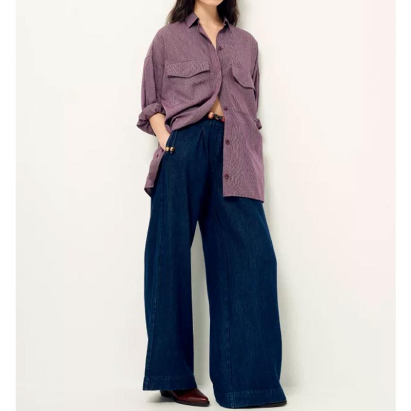 SESSUN - Chemise Naoshima figue -  Prix doux