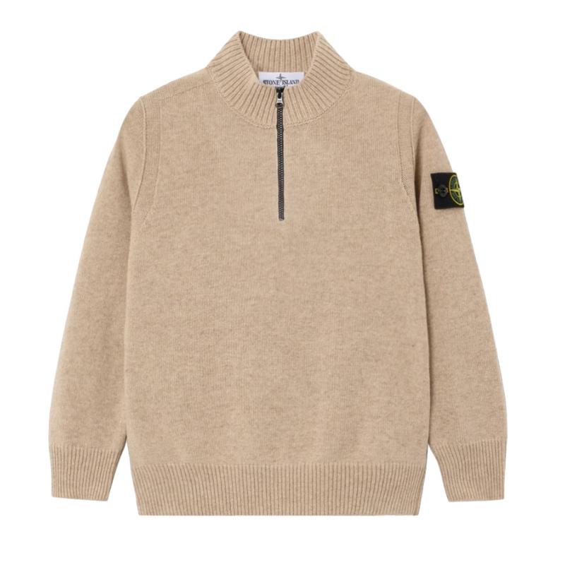 STONE ISLAND JUNIOR - Pull beige - Nouveauté