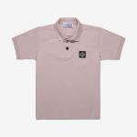 STONE ISLAND - Polo manches courtes rose 